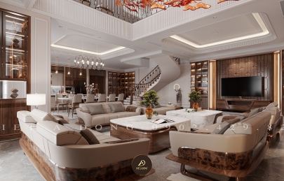 Địa chỉ thiết kế, thi công nội thất gỗ óc chó Bắc Ninh